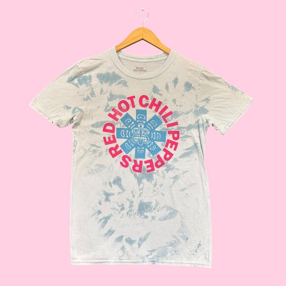 Red Hot Chili Peppers Rock Band Logo Tie Dye Tee M - Picture 1 of 4